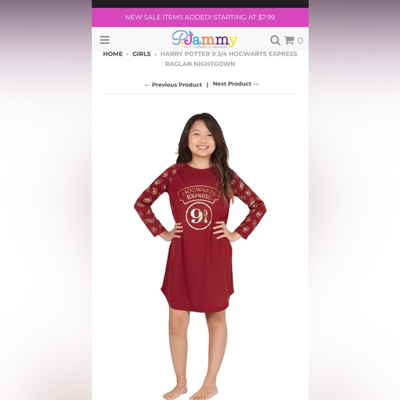 Harry Potter Girls nightgown size 14/16 - Picture 6 of 7